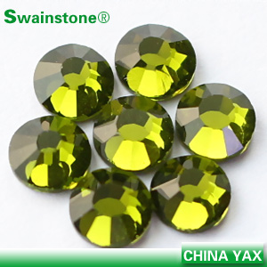 china Swainstone rhinestone flatback Olivine color